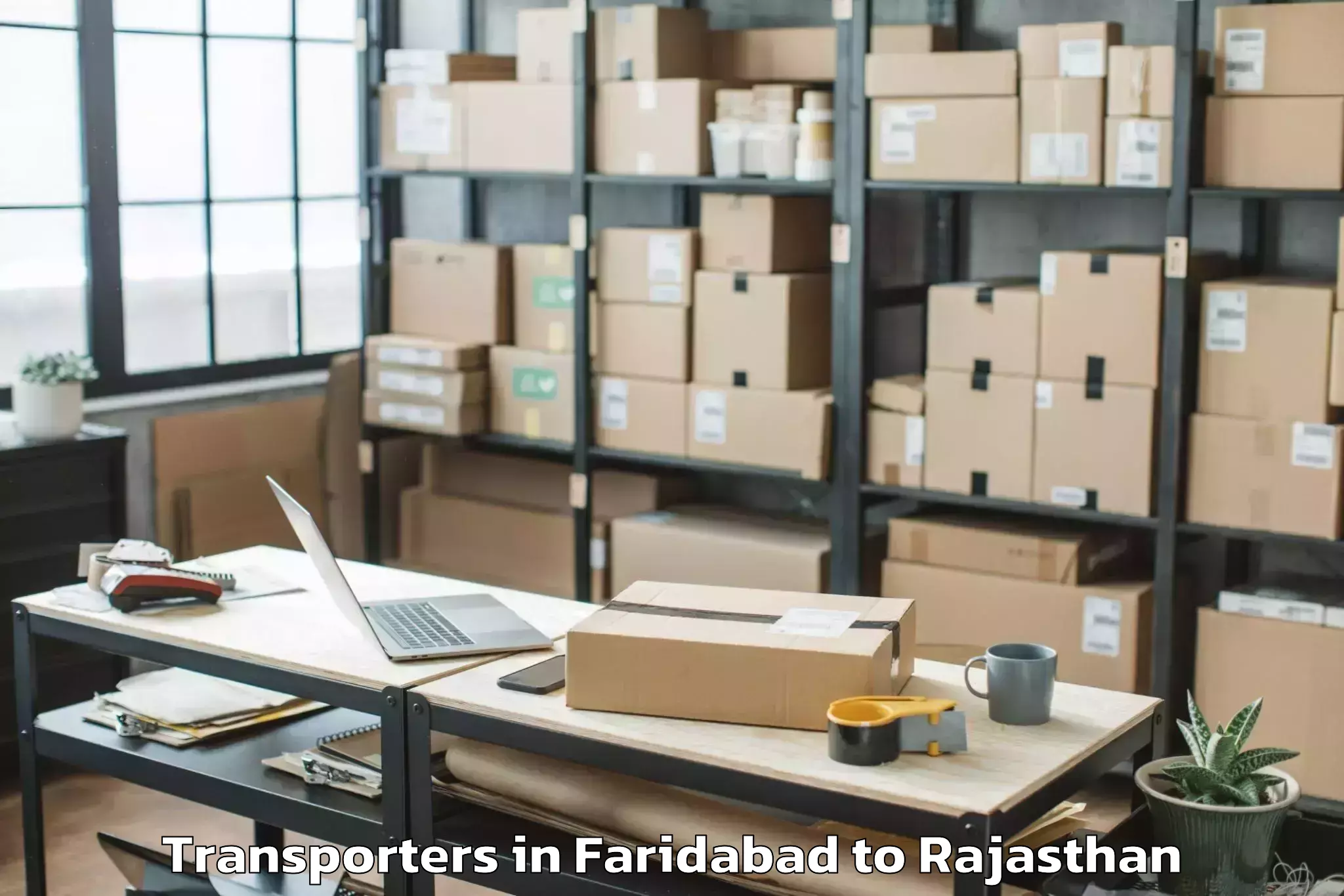 Top Faridabad to Sardarshahar Transporters Available